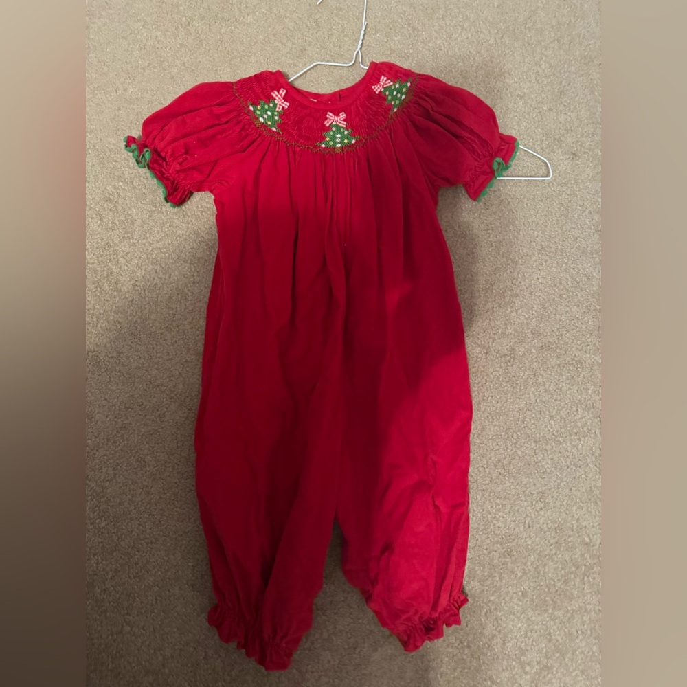 Red Holiday Kids One Piece
